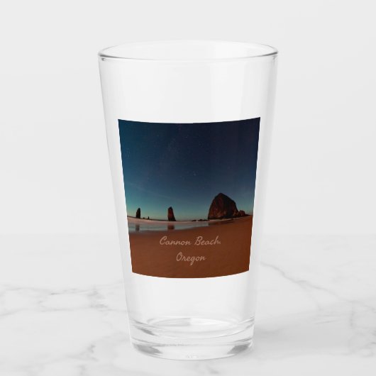 Cannon Beach Oregon Haystack Rock Glas (Vorderseite)