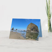 Cannon Beach Oregon Haystack Rock Karte (Vorderseite)