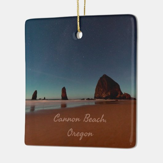 Cannon Beach Oregon Haystack Rock Keramikornament (Links)