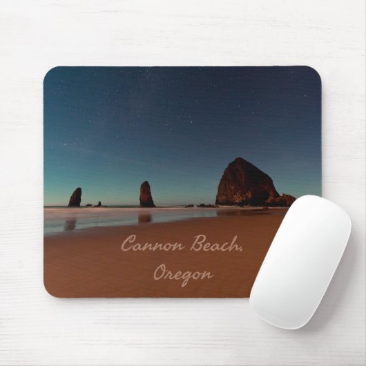 Cannon Beach Oregon Haystack Rock Mousepad (Mit Mouse)