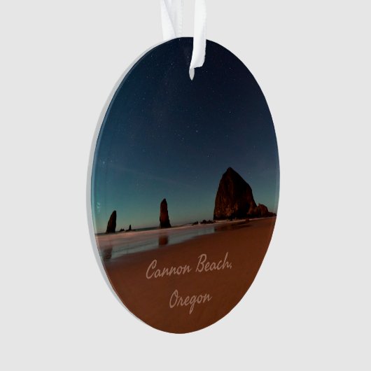 Cannon Beach Oregon Haystack Rock Ornament (Vorderseite)