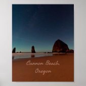 Cannon Beach Oregon Haystack Rock Poster (Vorne)