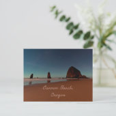 Cannon Beach Oregon Haystack Rock Postkarte (Stehend Vorderseite)