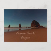 Cannon Beach Oregon Haystack Rock Postkarte (Vorderseite)