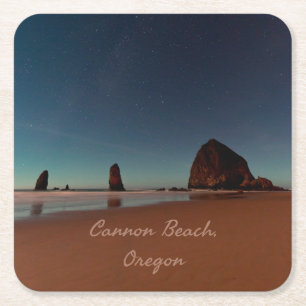 Cannon Beach Oregon Haystack Rock Rechteckiger Pappuntersetzer
