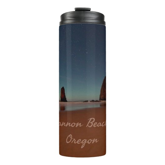 Cannon Beach Oregon Haystack Rock Thermosbecher (Vorderseite)