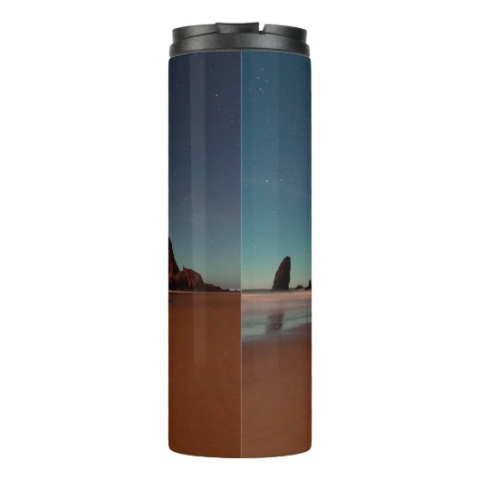 Cannon Beach Oregon Haystack Rock Thermosbecher (Rückseite)