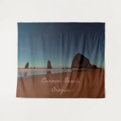 Cannon Beach Oregon Haystack Rock Wandteppich (Vorderseite (Horizontal))