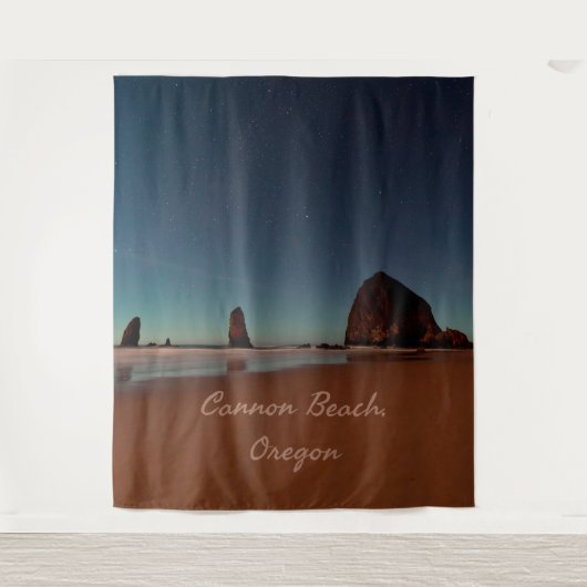 Cannon Beach Oregon Haystack Rock Wandteppich (Vorderseite)