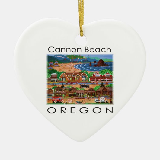 Cannon Beach ~ Oregon Keramikornament (Vorne)