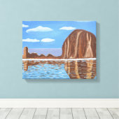 Cannon Beach Oregon Leinwand (Insitu (Holzboden))