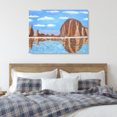 Cannon Beach Oregon Leinwand (Insitu (Schlafzimmer))