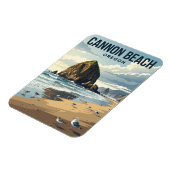 Cannon Beach Oregon Magnet (Linke Seite)