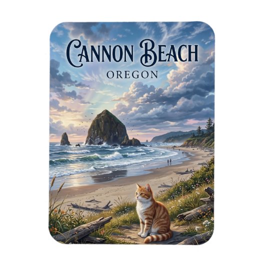 Cannon Beach Oregon Magnet (Vertikal)