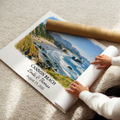 Cannon Beach Oregon Poster, Aquarell, Maßgeschneid Poster