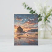 Cannon Beach Oregon Postkarte (Stehend Vorderseite)