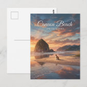 Cannon Beach Oregon Postkarte (Vorne/Hinten)