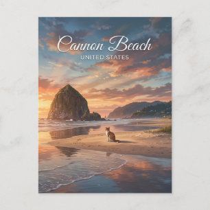 Cannon Beach Oregon Postkarte