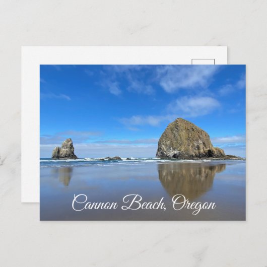 Cannon Beach Oregon Postkarte (Vorne/Hinten)