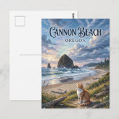 Cannon Beach Oregon Postkarte (Vorne/Hinten)