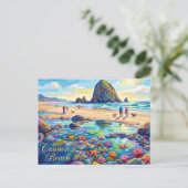 Cannon Beach Oregon Postkarte (Stehend Vorderseite)