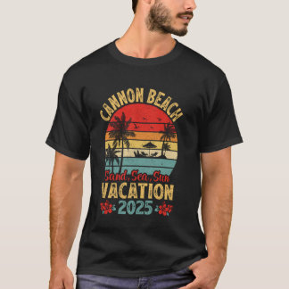 Cannon Beach Oregon Sand Meer Sonne Urlaub 2025 So T-Shirt