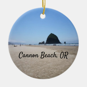 Cannon Beach Oregon Schmuckstück Haystack Rock Keramik Ornament
