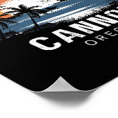 Cannon Beach Oregon Surfing Surfer _1 Poster (Ecke)