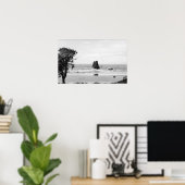 Cannon Beach, Oregon Szene mit den Needles Poster (Heimbüro)