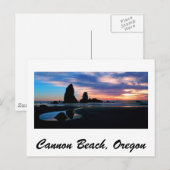 Cannon Beach Postkarte (Vorne/Hinten)
