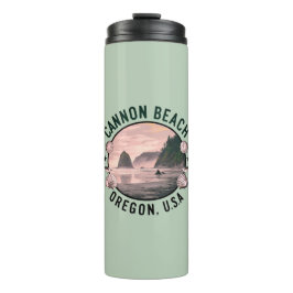 Cannon Beach Retro Vignette Thermosbecher