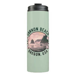 Cannon Beach Retro Vignette Thermosbecher