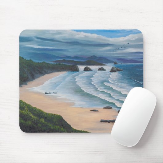 Cannon Beach Seascape Malerei Mousepad (Mit Mouse)