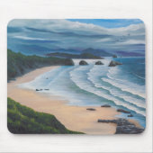 Cannon Beach Seascape Malerei Mousepad (Vorne)