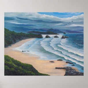 Cannon Beach Seascape Malerei Poster