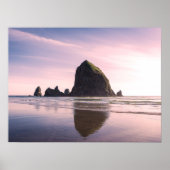 Cannon Beach und Haystack Rock Sunset Fotografie Poster (Vorne)