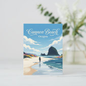 Cannon Beach USA Postkarte (Stehend Vorderseite)