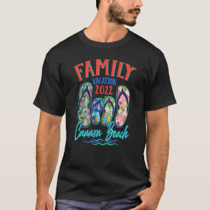 Cannon Beach Vacation 2022 Flip Flops Familie Somm T-Shirt