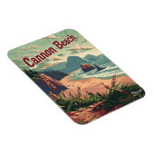 Cannon Beach Vintag Magnet (Rechte Seite)