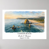 Cannon Beach Wall Art, Oregon Poster, Oregon Coast Poster (Vorne)