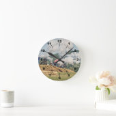 Cannon Fire Runde Wanduhr (Zuhause)