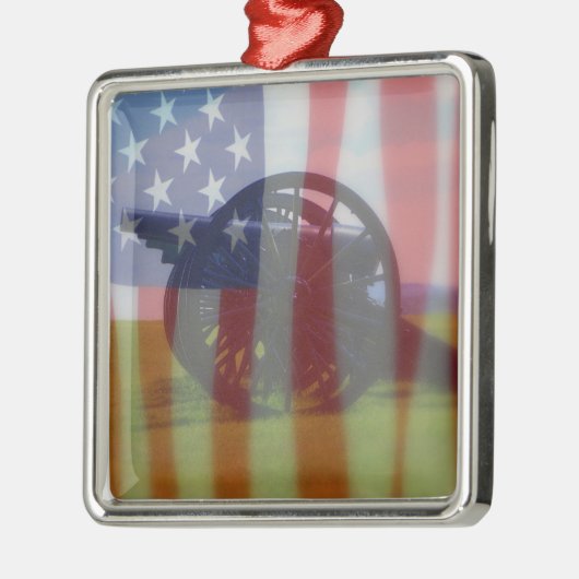 Cannon & Flag Ornament (Links)