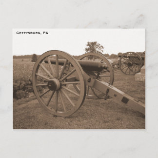 Cannon, Gettysburg, Palästinensische Behörde für z Postkarte