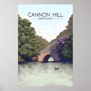 Cannon Hill Birmingham Reiseplakat Poster