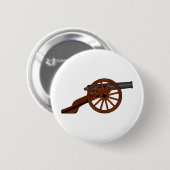 Cannon im Zivilen Krieg Amerikas Button (Vorne & Hinten)
