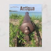Cannon in Antigua Postkarte (Vorderseite)