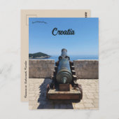 Cannon in Dubrovnik Croatia Postkarte (Vorne/Hinten)