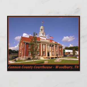 Cannon Landkreis Courthouse - Woodbury, TN Postkarte