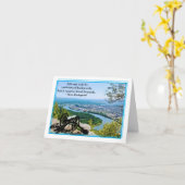 Cannon mit Blick auf den Fluss NoteCard2 Karte (Gelbe Blume)