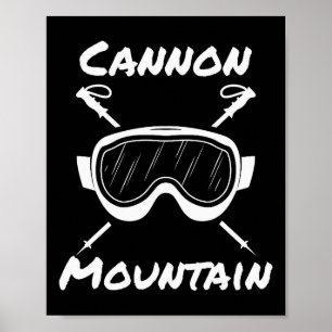 Cannon Mountain Franconia Notch Skifahren Skifahre Poster